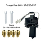 V2 Hotend Assembly For Bambu Lab P1S X1 X1C P1P With Heater Cartridge Thermistor 0.4 Nozzle Bambulab Hot end Extruder Accessorie