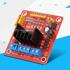 L298N Stepper Motor Driver Module 5V-35V 2A DC Motor Controller Board Compact Size Easy To Install Dual H Bridge Motor Driver