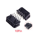 10/100Pcs 3.0mm Wafer Micro-Fit 3.0 Connector PCB Male Header Right Angle 2 4 6 8 10 12 14 16 18 20 22 24 Pin Board Solder 43045