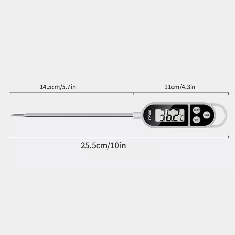 Stainless steel probe cooking food, barbecue stove, water, milk, oil, liquid meat, digital kitchen thermometer kitchen tools