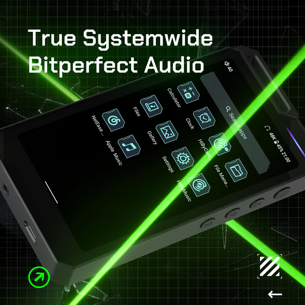 HiBy R4 MP3 HiFi Music Player Bluetooth WiFi DSD256 MQA 16x USB DAC Headphone AMP 11hr 4.7 ES9018Q2M 4 Snapdragon 665 Androind