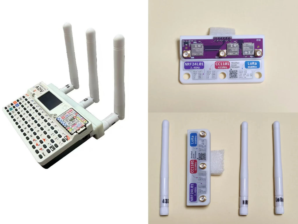 3-In-1 module Version 2.0 LoRa (850-931MHz), CC1101, NRF24L01, only compatible with M5Stack CARDPUTER ADV