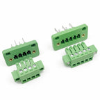 1Pair 15EDG 3.81mm Pitch Through Wall Plug-in Terminal Blocks 2/3/4/5/6/7/8Pin Plug & Pin Header Socket Set