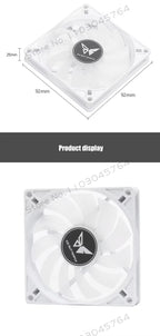 PC Cabinet RGB Fan 9cm Ultra-Thin 9215 9225 15mm 25mm Slim ITX Case Cooler Fans 5V 3Pin ARGB+ 4Pin PWM Control Black White