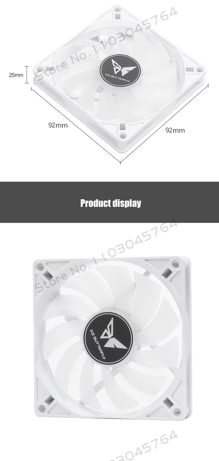 PC Cabinet RGB Fan 9cm Ultra-Thin 9215 9225 15mm 25mm Slim ITX Case Cooler Fans 5V 3Pin ARGB+ 4Pin PWM Control Black White