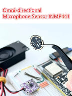 Omnidirectional Microphone Module INMP441 High Precision Low Power Ultra-Small Volume I2S Interface for Development Boards Kits