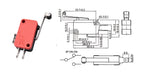 5/10pcs Micro SPDT On Off Momentary Switch Travel Limit Switch 1NO1NC Roller Lever V-15 V-151 V-152 V-153 V-154 V-155 V-156-1C25