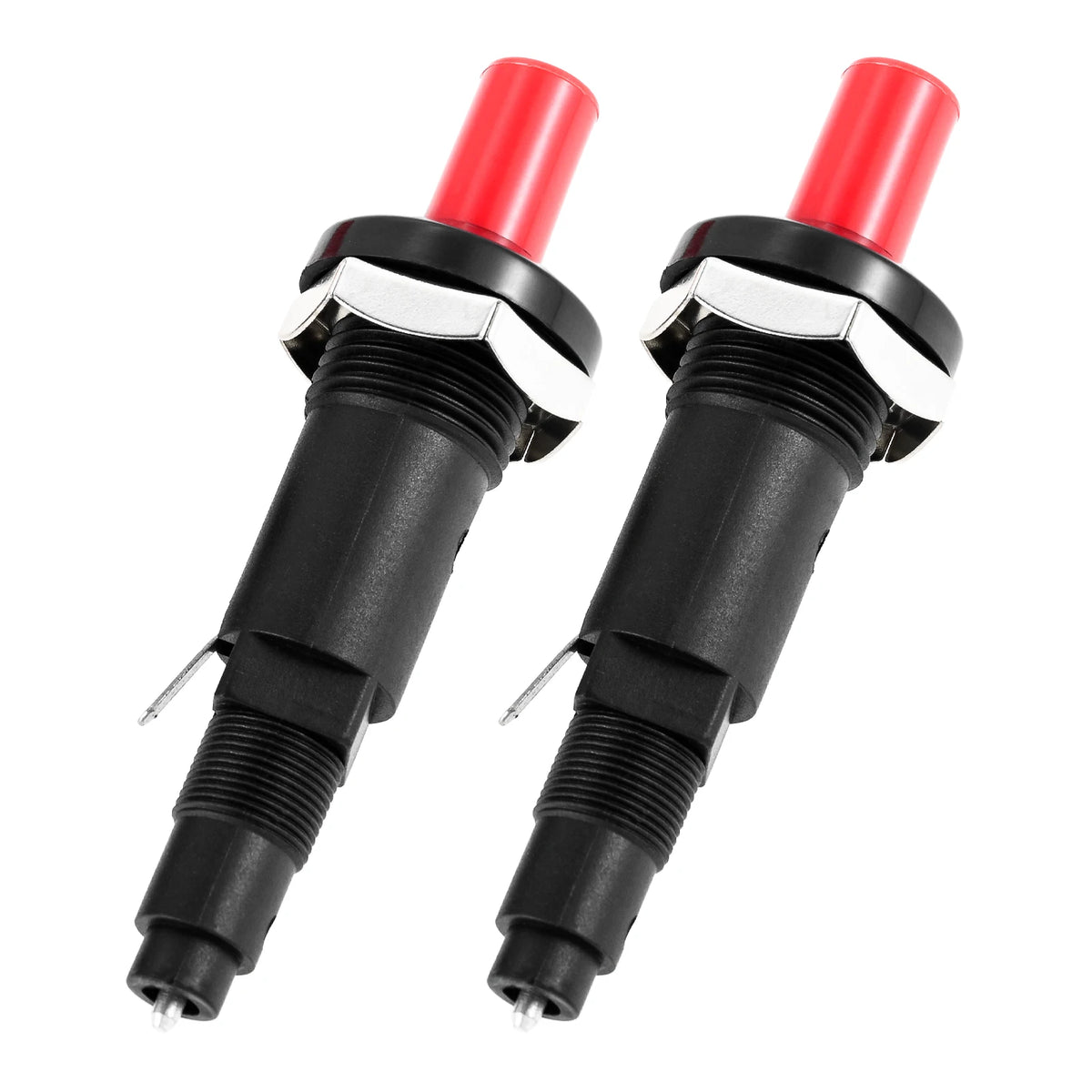 2pcs Push Button Piezo Igniter Two Exits Pressing Sparking for Gas Grill/Range/Heater/Stove Sparker Generator Ceramic  Lighter