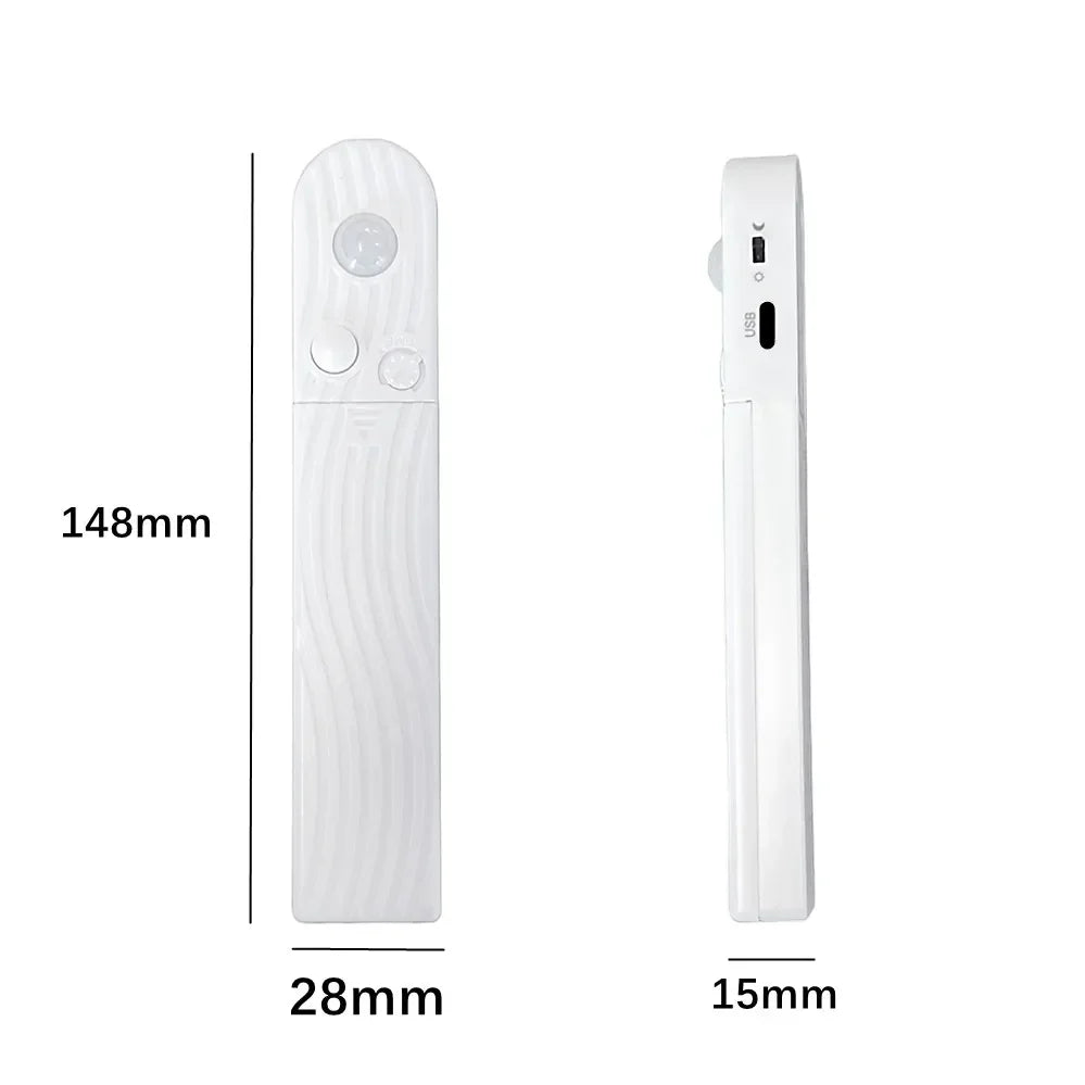 Dual Mode Adjustable 5V COB LED Strip Motion Sensor Night Light, Smart Induction Lamp for Bathroom Bedroom Bedside Home Decor