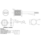 USB-C 3A High Current Charging Socket With Nut Snap Lock Plate USB C TYPE-C Female Type C Waterproof Female Connector Jack