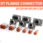 Deutsch DT Industrial DT04-8P-L012 Flange Mount Connector IP68 | 22-16AWG for Heavy Duty Truck & Bus Electrical Systems