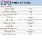 EARU Industrial Solid State Relay SSR Module Single Phase Input 3-32VDC Output 24-480VAC Industrial 60A 80A 100A 150A 200A 300A