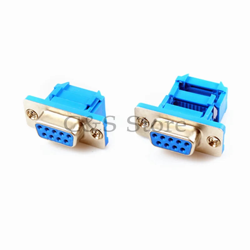 5pcs DIDC9 DB9 Male Female Serial Port Connector IDC Crimp Type D-Sub RS232 COM Connector