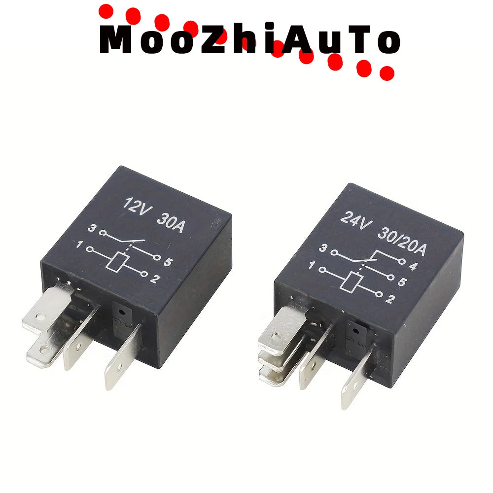 12V/24V 30A Violet Series 4-pin/5-pin Automotive Relay Air Conditioning Oil Pump Truck Relay