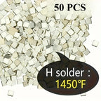 Silver Solder Wire Sheet High Medium Low Temperature for Jewelry Making Ring Bracelet Repair DIY Welding Kit