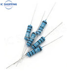 100pcs 0.5W 1/2W Metal Film Resistor color Ring Power Resistor 0.1~1M 2 4.7 10R 47 100 220 360 470 1K 2.2K 10K 22K 4.7K 100KOhm