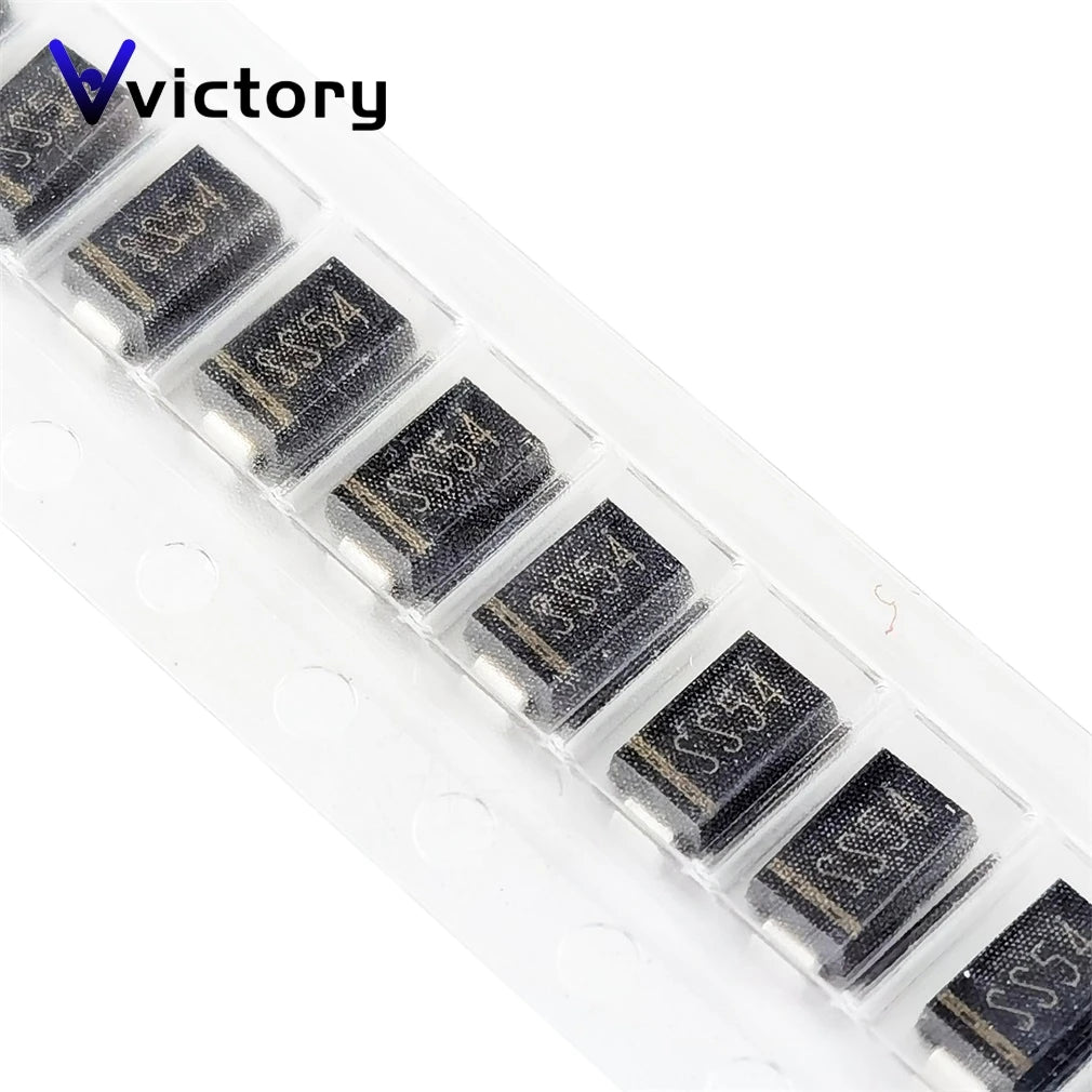 100PCS NEW SMD Schottky Diode SS54 SK54 SR540 1N5824 IN5824 SMA SMB SMC 5A 40V DO-241