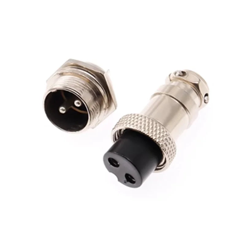2Sets GX16 2/3/4/5/6/7/8/9 Pin Male & Female 16mm Circular Aviation Socket Plug Wire Panel Connector