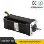 Nema17 105W BLDC Motor 42mm 3-Phase 4000Rpm 24VDC Square Brushless Motor with Hall-Sensor For 3D Printer