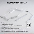 Cabinet LED Lighting Lamp Strip Sensor Switch DC12-24V 5A Mini PIR/Touch/Sweep/Motion Electrical Switches DuPont Connector Cable