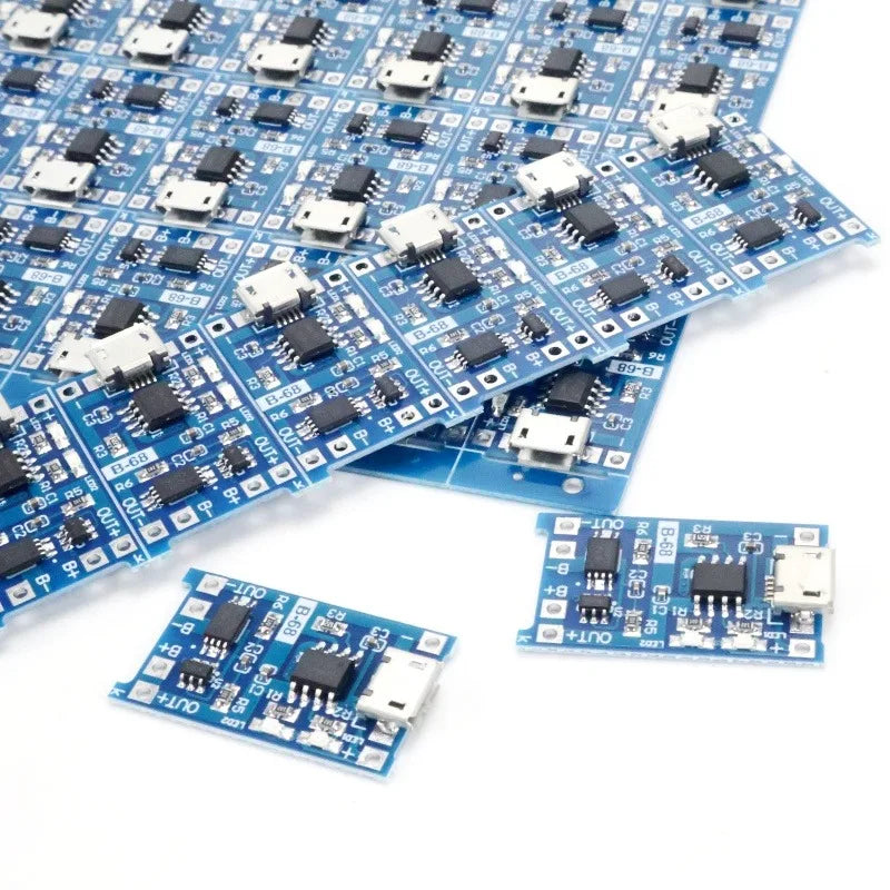 TP4056 Lithium Battery Charging Board Module MICRO USB Interface 1A Charger with Protection for Arduino 1-10 pcs
