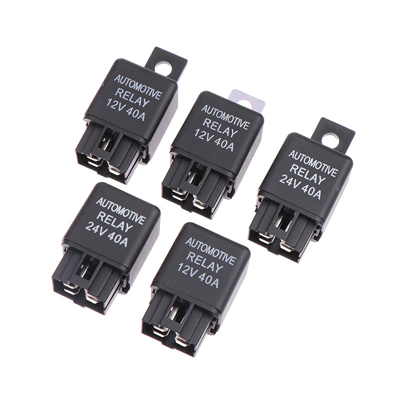 1Pc Car Relay 12V 24V 40A 40 AMP Car Automotive Van Boat Bike 4 Pin SPST Alarm Relay Auto Replacement Parts