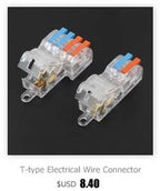 Wire Connector Quick Splitter Mini Splicing Universal Conductor Wiring Cable LED Terminal Block Push-in Electrical Connectors
