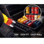 100PCS 10Amp Mini  Blade Fuses,10A Portable Fuse Kit for Short Circuit Protection,Replacement for Sedan Boat Truck