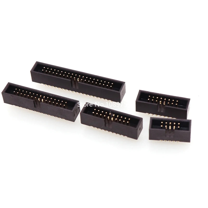 5Pcs DC3 1.27mm Pitch IDC Box Header Connector Straight Pin FC Cable Socket (8P-60P) PCB Board Terminal Block