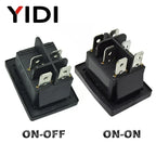250VAC KCD4 201 203 Waterproof Rocker Switch DPST 4pin ON OFF 12V 220V LED 6 Pin ON OFF DPDT Boat Marine Car Rocker Switch