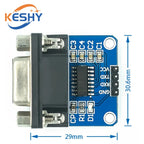 MAX3232 RS232 to TTL Serial Port Converter Module Female DB9 Connector MAX232 Flashing Board