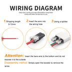 Wire Connector Set Splitter Box With Connector for Audio Auto Moto Lighting System 22-18AWG Led Strip Wire Cable Junction Box