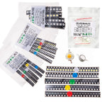 100pcs Green Blue White 5colors Each 20pcs 5730 5050 3528 1210 1206 0805 0603 0402 SMD LED Diode Kit Red  Yellow