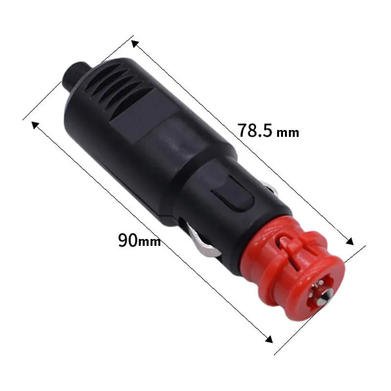 1PCS Car Vehicle Lighter Socket Plug Connector Male Plug Universal 12V-24V 8A Car Cigarette Lighter Plug Car Accessories