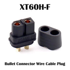 Original Amass XT60BE- XT60 Gold Plated Bullet Connector Panel Mount Fixed Plug for RC FPV Drone Battery Charger Motor ESC