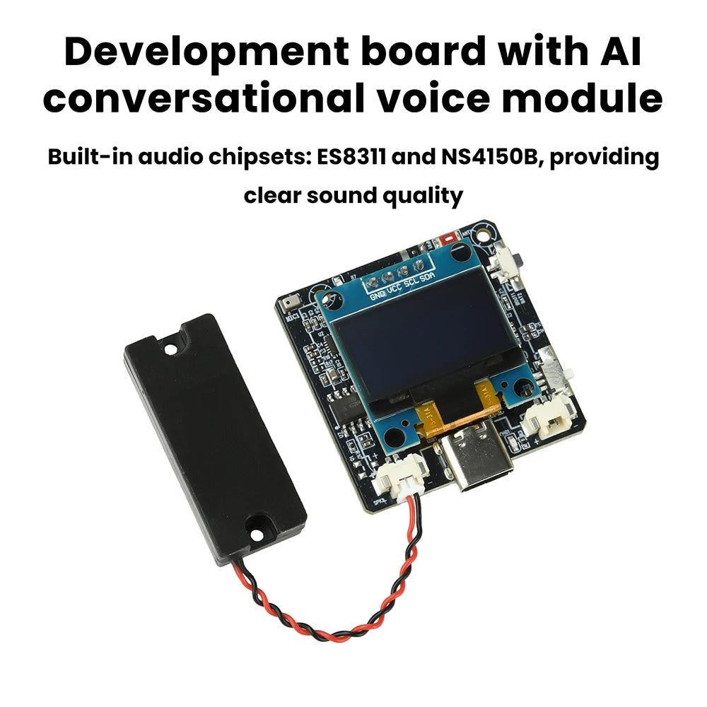ESP32-C3 AI Conversation and Voice Module 0.96-inch Smart Development Board Supports Xiaozhi/Deepseek/Doubao/Qwen Etc.