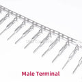 50pcs 2.54mm Dupont connector Male/Female Pin Way Cable Plug 2/3/4/5 Pin Electrical Pin Jumper Header Housing Wire Connector Kit