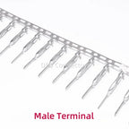 50pcs 2.54mm Dupont connector Male/Female Pin Way Cable Plug 2/3/4/5 Pin Electrical Pin Jumper Header Housing Wire Connector Kit