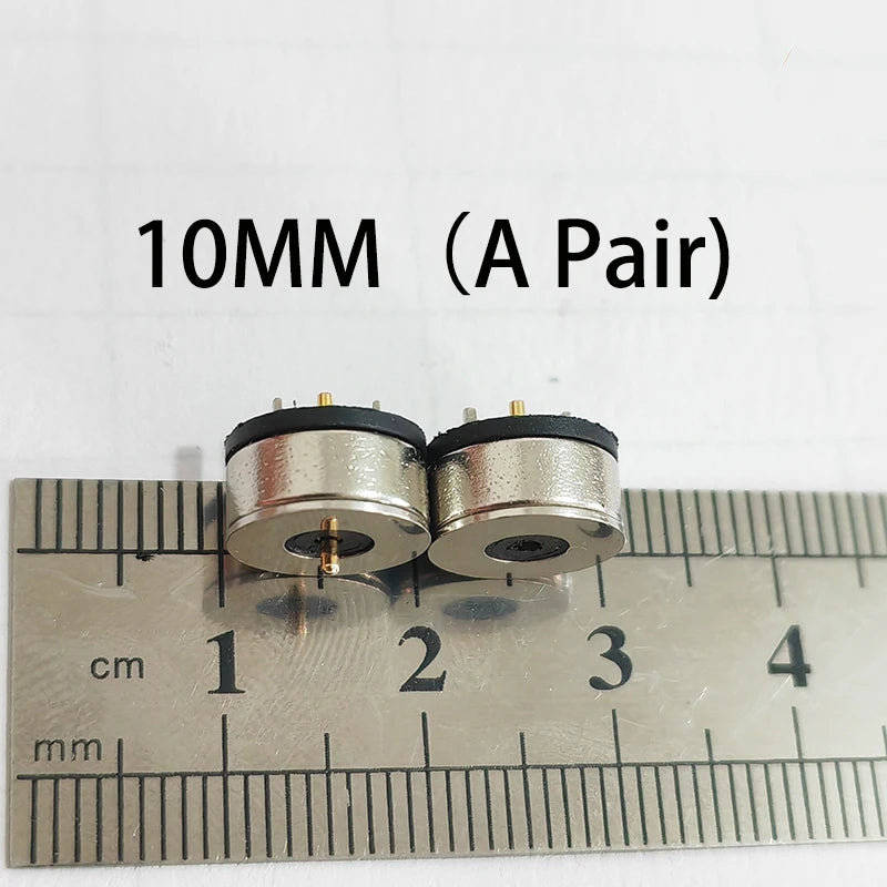 4/5/6/7/8/10mm Circular Magnetic 2Pin Male And Female Pogo Pin Connector 12V 2A Gold-plated For DIY Charging Of Smart Watches