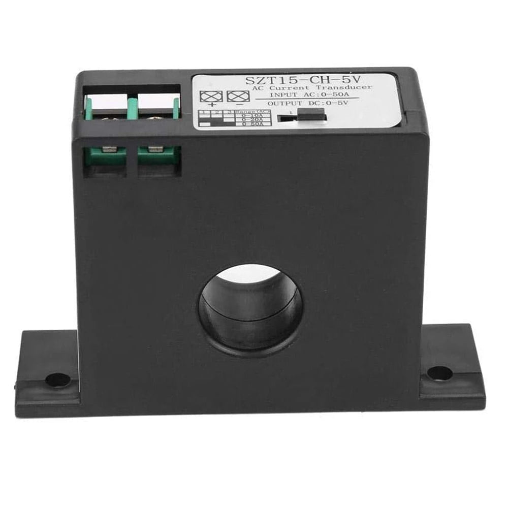 A51M-AC Current Transducer Transmitter Transformer Sensor AC Current Converter AC 0-50A To DC 0-5V SZT15-CH-5V