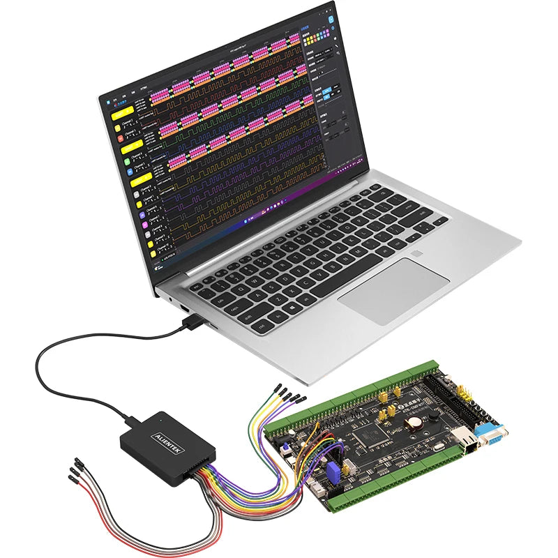 ALIENTEK Logic Analyzer DL16 250MHz Max Sample Rate 16Channels Logic Analyzer Tools ARM FPGA Debug Protocol Decoding Software