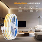 12V 24V Touch Dimmer COB LED Strip Light Hand Sweep Induction Switch US EU Power Kit Flex 320LEDs Tape Bedroom Kitchen Lighting