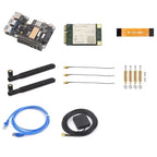 Raspberry Pi 5 PCIe to MiniPCIe 4G Gigabit Ethernet RJ45 USB HUB HAT With LTE Module SIM7600E SIM7600SA-H SIM7600G EC25-AUX EG25
