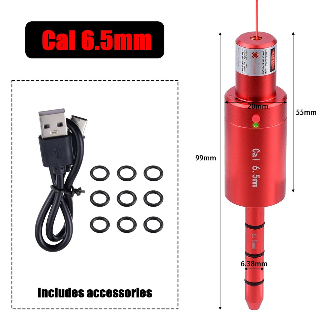 9mm 38SPL 22LR 12GA CAL177 7mm 6.5mm Training Bullet Bore Sight Voice Controlled Laser Dual-purpose for Training and Calibration