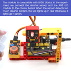MQ-2 GAS Sensor/MQ-3 Sensor Module Compatible With Lego Blocks For Arduino Projects DIY Electronic Building Block
