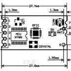 HC-12 SI4463 wireless microcontroller serial, 433 long-range, 1000M with antenna for Bluetooth