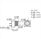 3386P-1-103 10K 1k 2k 5k 10k 20k...  0.5W, 1/2W PC Pins Through Hole Trimmer Potentiometer Cermet 1 Turn Top Adjustment 5PCS/LOT