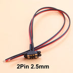 JCD Spring Loaded Male Female 2.5/2.54 MM Pitch 2P 3 4 5 6 7 8 Pole Through Holes PCB BTB Connector 2A DC Magnetic Pogo Pin