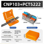 New! 1 Set Waterproof CNP106 IPX8 Mini Gel Wire Connector Junction Box Outdoor Easy Universal Wiring Rainproof Terminal Blocks
