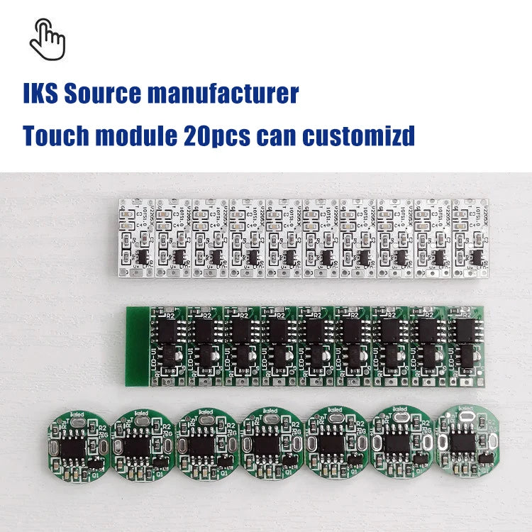 Mini Touch Switch Sensor Dimmable Switch Button Smart Home Switch Controller for DC3.7-24V Closet Corridor LED Strip Customized